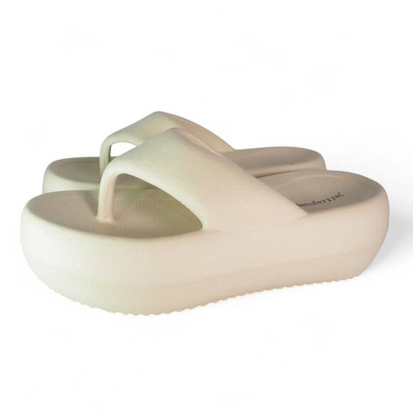 Jeffrey Campbell Chillaxin Bubble Platform Thong Sandals "Sea Salt" Women's 8/39 - Picture 2 of 10
